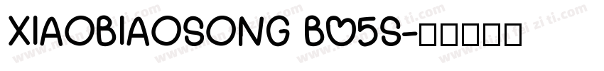 XIAOBIAOSONG B05S字体转换